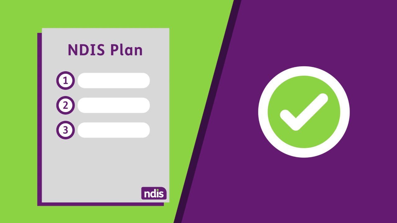 NDIS plan document with a pen and glasses